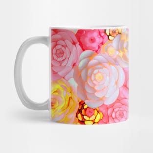 Sweet pink floral abstract Mug